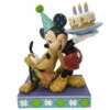 Disney - Mickey & Pluto - Happy Birthday Pal Figurine -Kid Toys Store disney traditions disney mickey pluto happy birthd