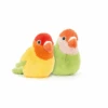 Jellycat - A Pair Of Lovely Lovebirds 2 Jellycat - A Pair Of Lovely Lovebirds -Kid Toys Store jellycat colourful quirky jellycat a pair of lovel