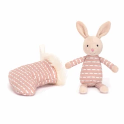 Jellycat - Shimmer Stocking Bunny 11 Jellycat - Shimmer Stocking Bunny -Kid Toys Store jellycat festive jellycat shimmer stocking bunny 4