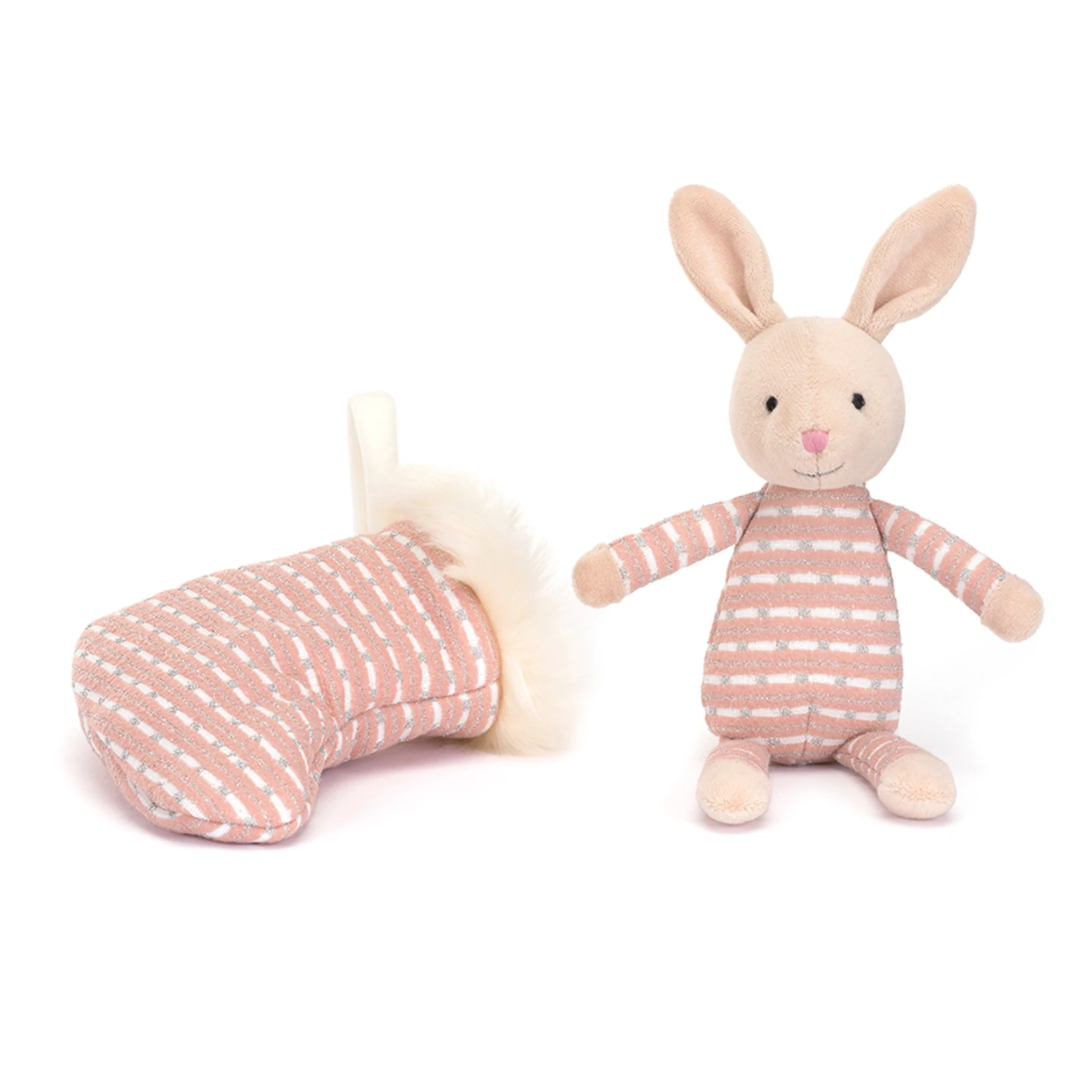 Jellycat - Shimmer Stocking Bunny 7 Jellycat - Shimmer Stocking Bunny - Image 5