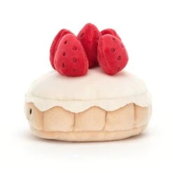 Jellycat - Pretty Patisserie Tarte Aux Fraises -Kid Toys Store jellycat fresh foodie jellycat pretty patisserie t 2