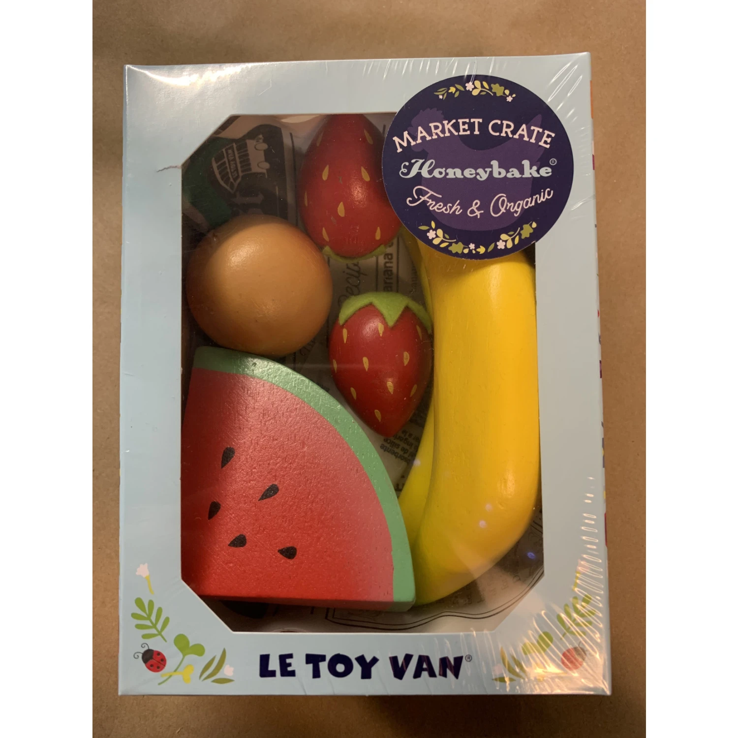 Le Toy Van Wooden Crate Of Fruit - Honeybake 3 Le Toy Van Wooden Crate Of Fruit - Honeybake