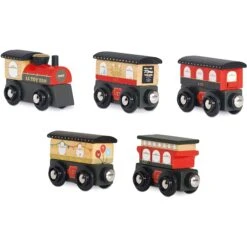 Le Toy Van Wooden Royal Express Train (Red) 11 Le Toy Van Wooden Royal Express Train (Red) -Kid Toys Store le toy van wooden royal express train red 2