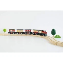 Kid Toys Store 7 Le Toy Van Wooden Royal Express Train (Red)
