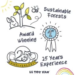 Le Toy Van Wooden Royal Express Train (Red) 15 Le Toy Van Wooden Royal Express Train (Red) -Kid Toys Store le toy van wooden royal express train red 6