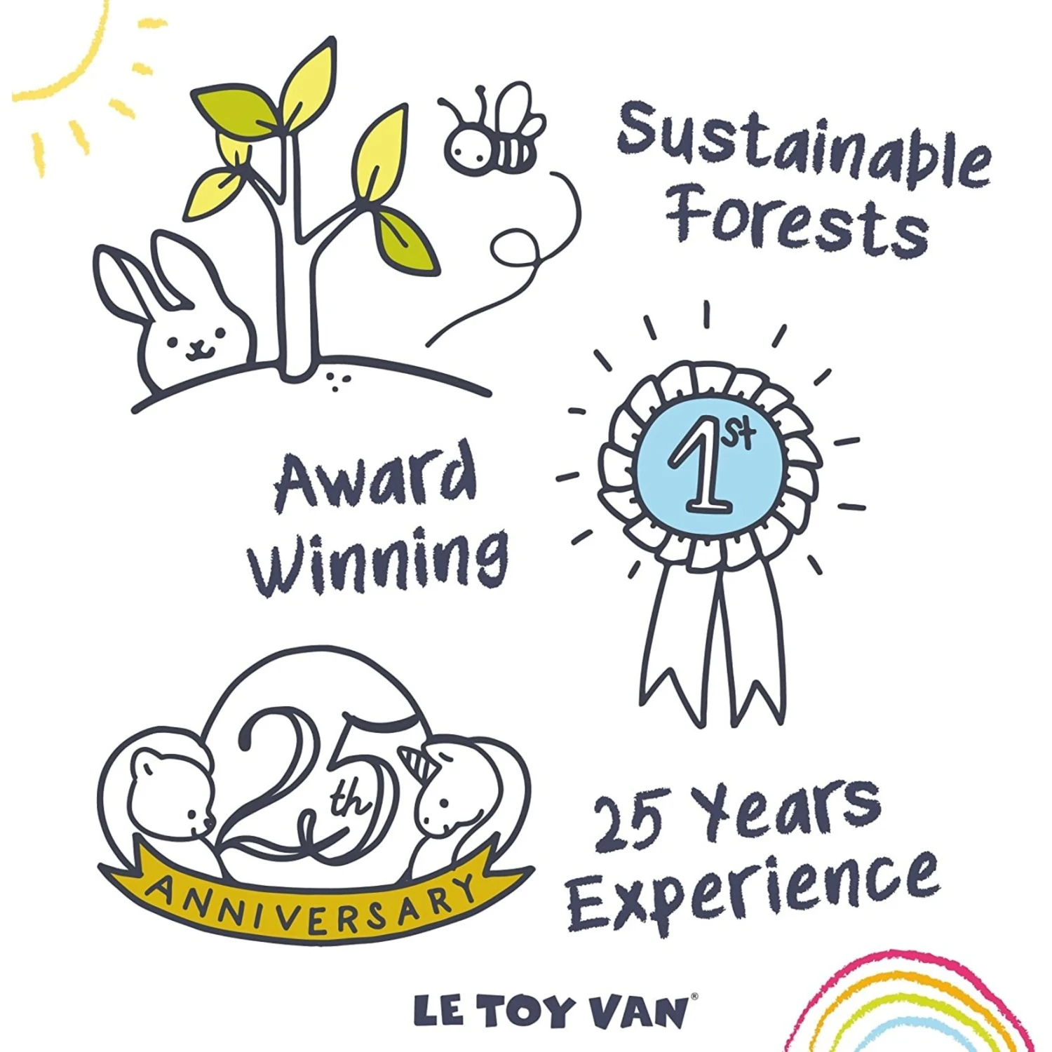 Le Toy Van Wooden Royal Express Train (Red) 9 Le Toy Van Wooden Royal Express Train (Red) - Image 7