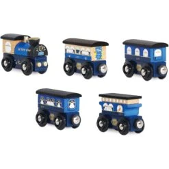 Le Toy Van Wooden Twilight Train (Blue) 10 Le Toy Van Wooden Twilight Train (Blue) -Kid Toys Store le toy van wooden twilight train blue 2