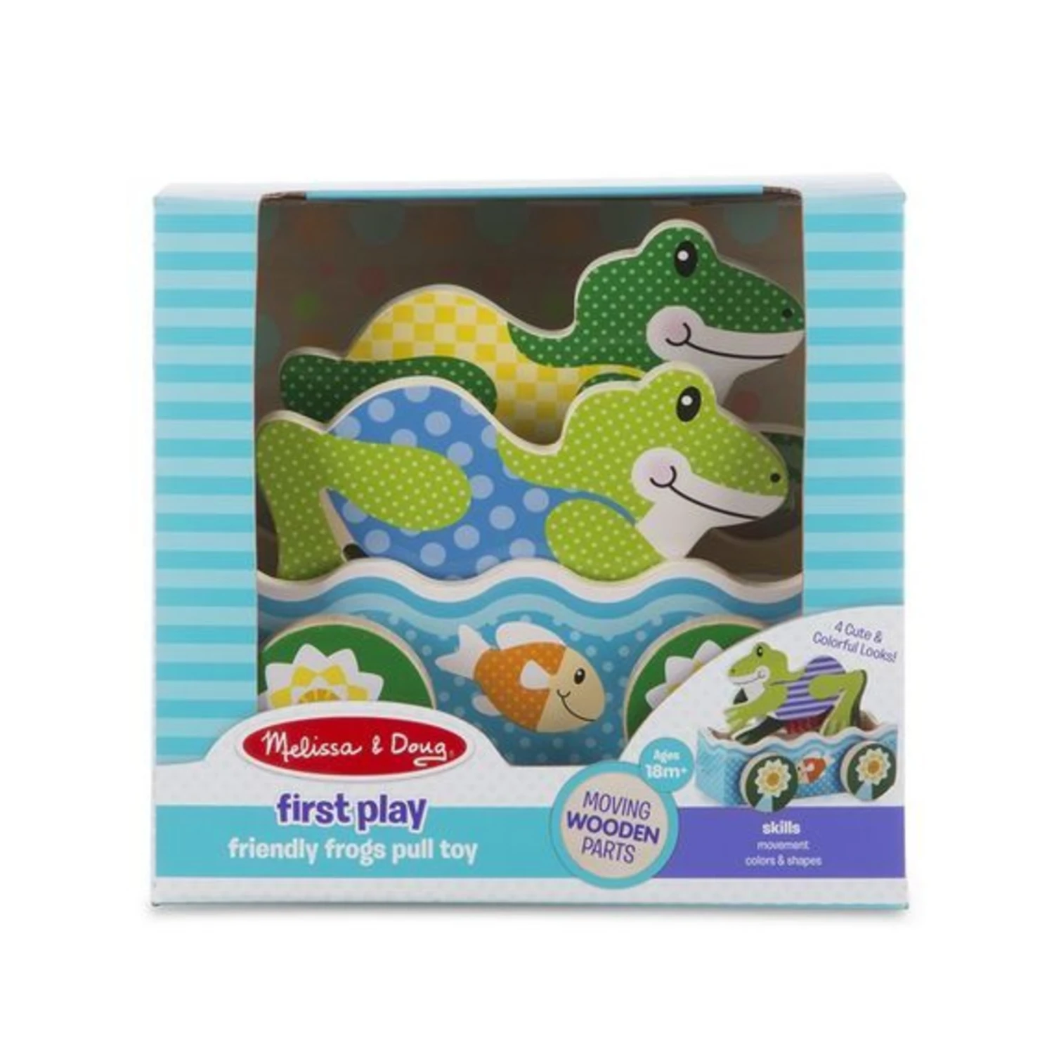 Melissa & Doug First Play - Friendly Frogs Pull Along 4 Melissa & Doug First Play - Friendly Frogs Pull Along - Image 2