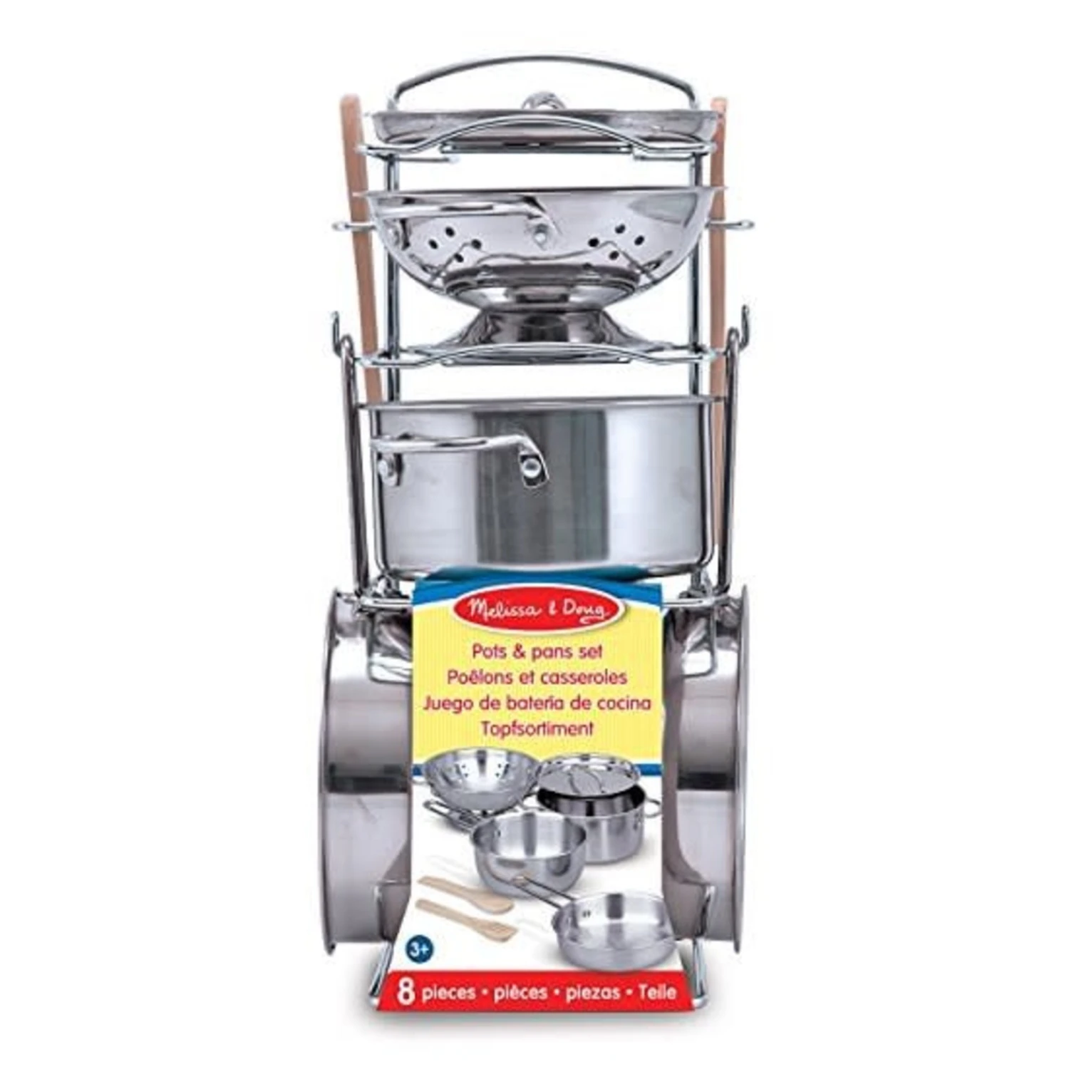 Melissa & Doug Let's Play House! Pots And Pans Set 3 Melissa & Doug Let's Play House! Pots And Pans Set