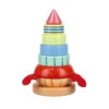 Wooden Sealife Hermit Crab Stacking Ring 2 Wooden Sealife Hermit Crab Stacking Ring -Kid Toys Store orange tree toys wooden sealife hermit crab stacki