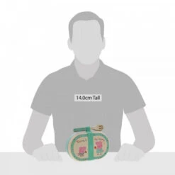 Peppa Pig - Bamboo Snack Box With Cutlery Set -Kid Toys Store peppa pig peppa pig bamboo snack box with cutlery 7