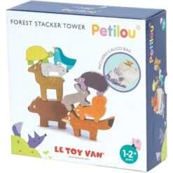 Forest Stacker Tower & Bag -Kid Toys Store petilou forest stacking animal tower bag 6