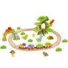 Small Wooden Dinosaur Train Set 2 Small Wooden Dinosaur Train Set -Kid Toys Store tooky toy small wooden dinosaur train set